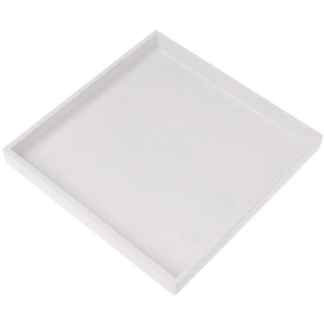 Wood Tray Food Serving Makeup Storage Fruit Plate Photo Props Modern White (1/4)