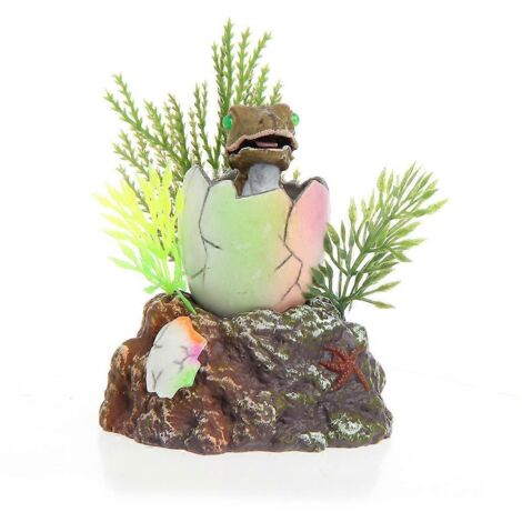 Aquarium Plastic Decoration Baby Dinosaur in Egg Landscaping Accessories (1/4)