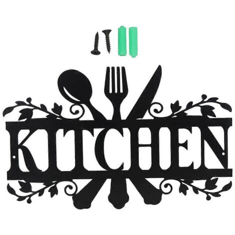 1. Décoration murale de cuisine, œuvre d'art intérieure/extérieure, ornement de maison, cadeau d'emménagement design. (1/4)