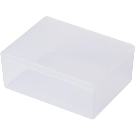 Rectangular Plastic Clear Storage Box Jewelry Beads Collection Container Organiz (1/4)