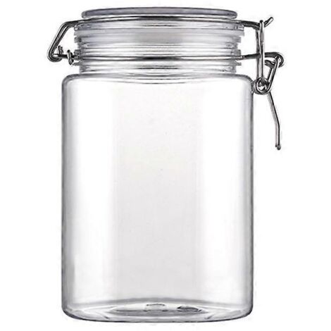 Bocal hermétique 1250ml anti humidité pot carré spécial gâteaux
