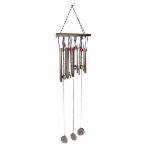 Cloche à vent antique en métal, 10 tubes, décoration extérieure pour jardin, carillon éolien design, ornement de vie en plein air. (1/4)