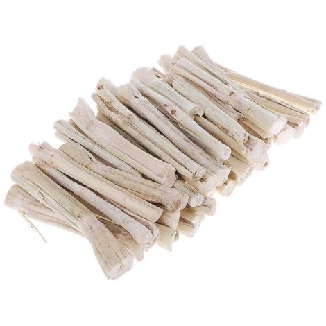 Bâtonnets de bambou doux 500g pour rongeurs, jouet à mâcher pour lapins, cochons d'Inde, digestion et entraînement. (1/4)