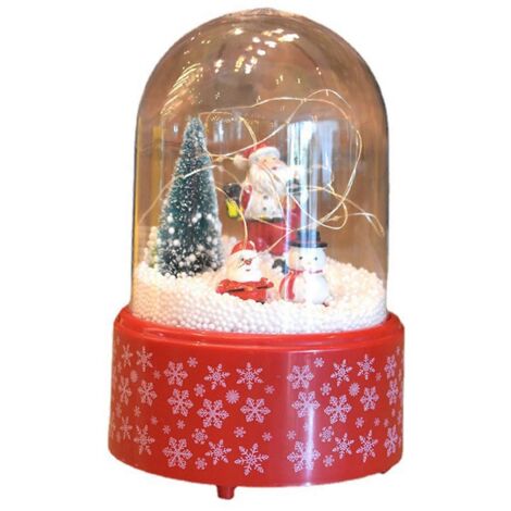 Sapin de Noël LED 8 Musique Lumineux Ornement Cadeau Anniversaire Fille Guirlande Lumineuse Décor Festif (1/4)