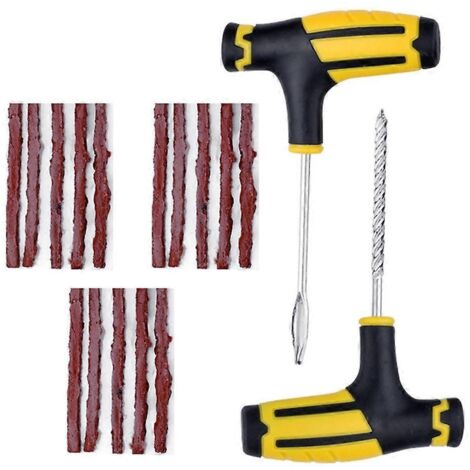 Kit de réparation de pneus de vélo : outil anti-crevaison, bandes de caoutchouc pour pneus plats, kit de réparation de crevaison. (1/4)