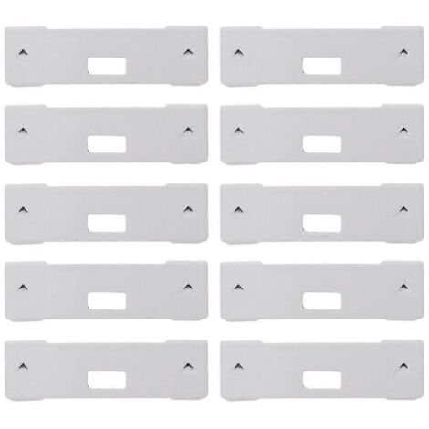 10 clips de réparation pour stores verticaux, attaches de remplacement pour lattes de fenêtre, pattes de fixation pour stores, réparation rapide et facile. (1/4)