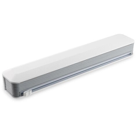Rouleau de film alimentaire réutilisable avec distributeur et coupe-glissière, film plastique refermable pour cuisine et bricolage, outil pratique de découpe et conservation. (1/4)