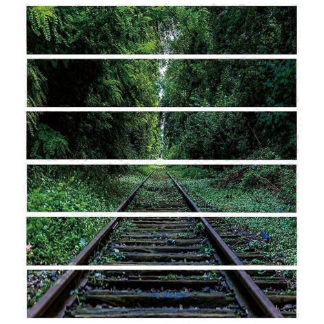 Voici une proposition de titre en français (190 caractères maximum) :
Stickers sols carrelage train 6 pièces, adhésifs muraux imperméables, décoration escalier & mur, papier peint mural décoratif (1/4)