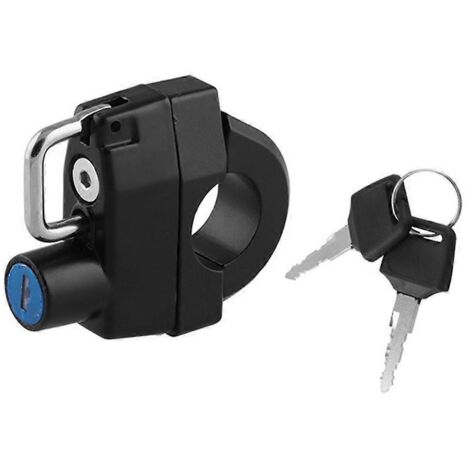 1. Casque moto antivol crochet avec 2 clés - Serrure universelle pour motocyclette, accroche casque sécurisée (129 caractères) (1/4)