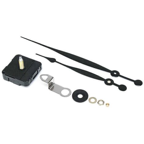 Kit mécanisme horloge murale DIY : ensemble mouvement d'horloge avec aiguilles, kit réparation horloge, pièces pour horloge artisanale, mécanisme silencieux pour horloge décorative.