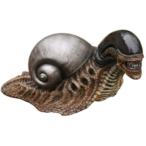 Escargot en céramique pour jardin, décoration animale, piquet extérieur, figurine artisanale résistante aux intempéries. (1/4)