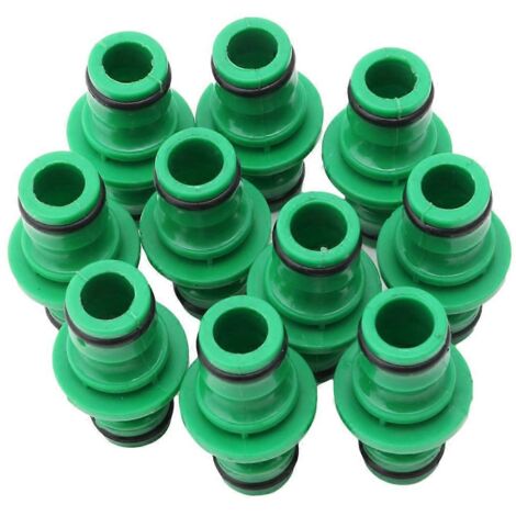10 raccords rapides unidirectionnels 1/2 pouce pour tuyau d'arrosage, connecteur de jardin à fixation rapide, lot de 10 pièces (1/4)