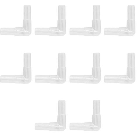 10 connecteurs de vannes de contrôle en acrylique, 10 pièces pour pompe à air d'aquarium, accessoires de robinet pour tuyaux de poissons (1/2)