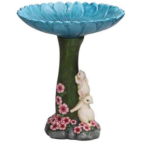 Voici une proposition de titre produit en français (190 caractères max) :

Bain d'oiseau lapin & mangeoire en résine, statue de jardin décorative, ornement extérieur pour patio et jardin (122 caractèr