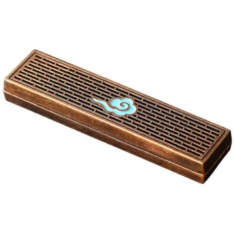 Portable encensoir à bâtonnets, boîte à encens parfumée, support de bâton d'encens nomade, coffret de rangement pour encens portatif. (1/4)