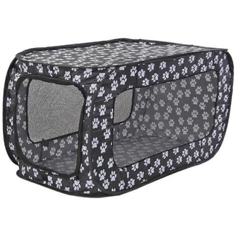 Enclos portable pour chats et petits animaux, idéal pour intérieur et extérieur, aire de jeu et repos sécurisée. (1/4)