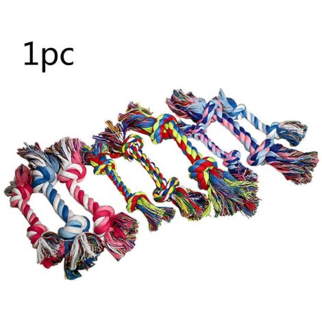 Jouet à mâcher en corde de coton pour chien de taille moyenne, jeu de traction extérieur (1/4)