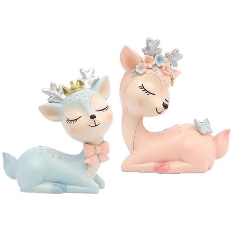 Spldsun Figurine de Renne en Forme de cerf,Cerf Figurines Artisanat Spldsun Figurine de Renne en Forme de cerf,Cerf Figurines Artisanat