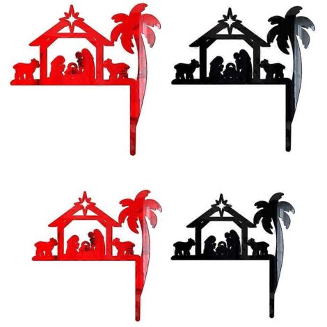 Voici une proposition de titre en français (190 caractères max) :

Autocollant 3D Jésus Religion - 4 pièces Décor Porte Acrylique DIY, Stickers Interrupteur Lumière Décoration Murale (1/4)