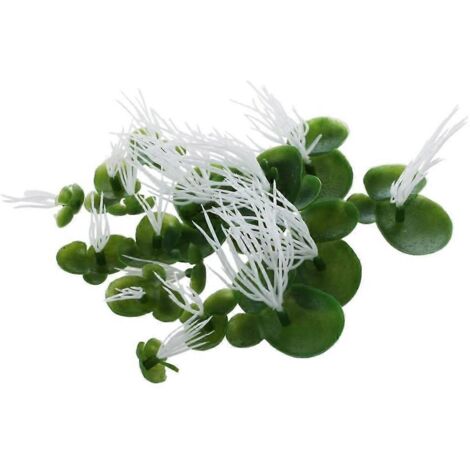 Plantes Artificielles de Bassin : Lentilles d'Eau Flottantes Vertes pour Aquarium, 3 Tailles (1/4)
