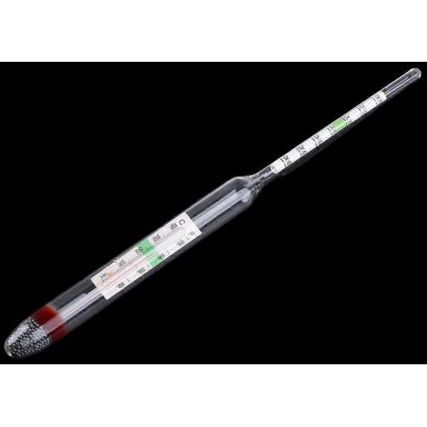 Aquarium hydromètre en verre, thermomètre pour réservoir d'eau salée, mesure précise de densité et température pour poissons marins. (1/4)