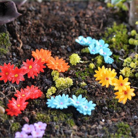 Nouveau lot de 10 mini fleurs mousse bonsaï DIY artisanat pour jardin paysage décor maison feng shui.