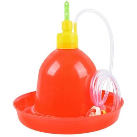 Abreuvoir automatique pour volailles, distributeur d'eau pour poules, fontaine à oiseaux domestiques, abreuvoir extérieur pour basse-cour, réservoir à eau pour animaux. (1/4)