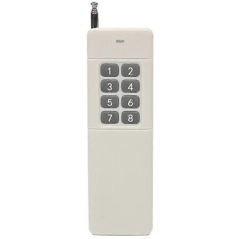 Système de Radiocommande 3000m avec Émetteur 8 Boutons et Récepteur 433MHz (1/4)