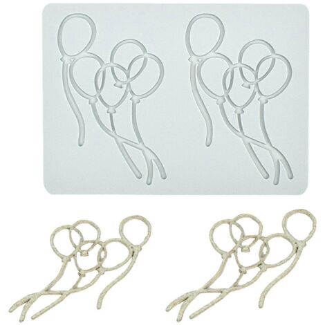 Moules en Silicone pour Chocolat en Forme de Ballons, Accessoires de Décoration pour Gâteaux (1/4)