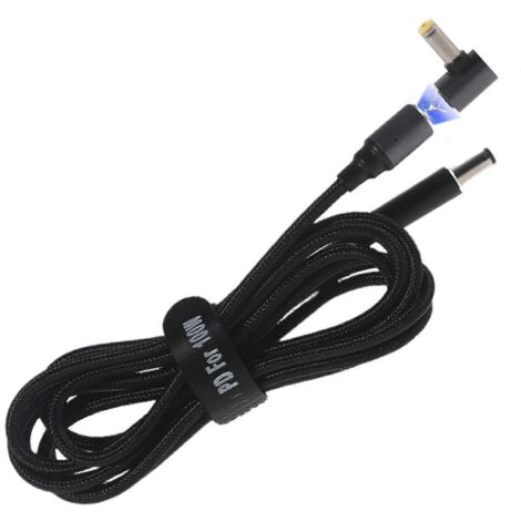 Câble d'alimentation magnétique 1,8m DC 5.5x2.1mm vers 4.0x1.7mm pour ordinateur portable Lenovo Ideapad (1/4)