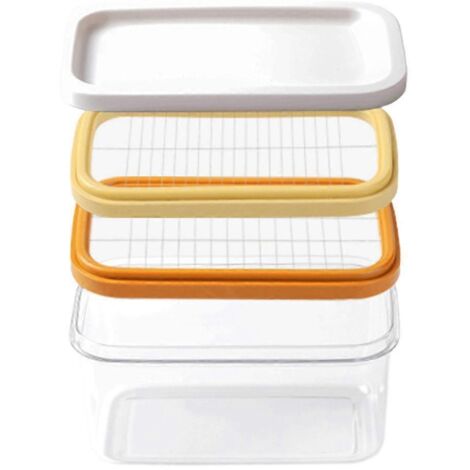 Boîte de Conservation pour Beurre et Fromage avec Couvercle et Trancheuse - Rangement Cuisine (1/4)