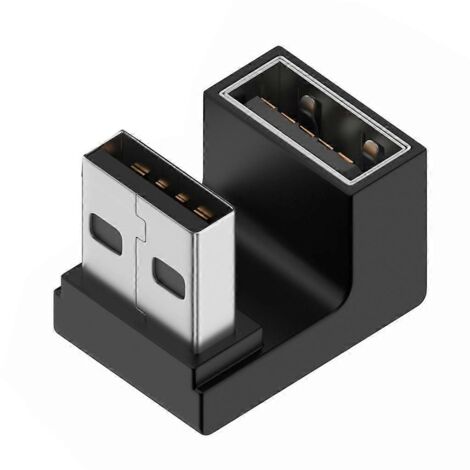 Connecteur USB 3.0 à 90° pour PC Portable et Bureau - Port Montant/Descendant (1/4)