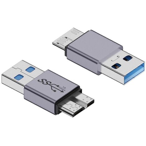 Adaptateur USB 3.0 Type C Mâle vers Micro B Femelle pour Disque Dur et Téléphone (1/4)