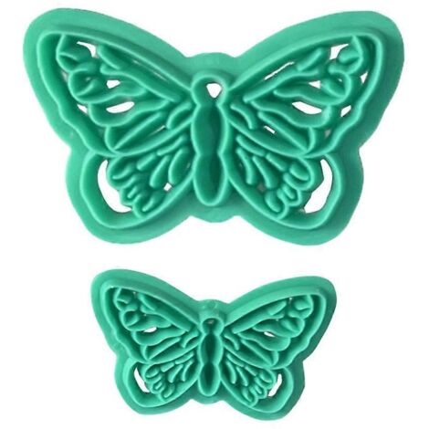 2 Moules à Biscuits Papillon en Plastique - Idée Cadeau pour Amateurs de Pâtisserie (1/4)