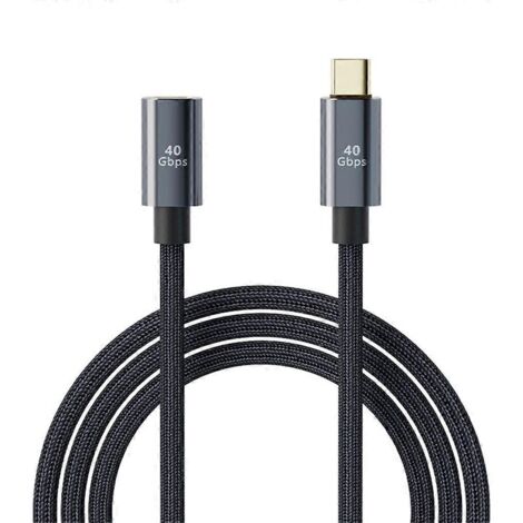 Câble Adaptateur Type-C Mâle Femelle OTG 100W PD Transfert Ultra Rapide 40Gb - 0.5m (1/4)