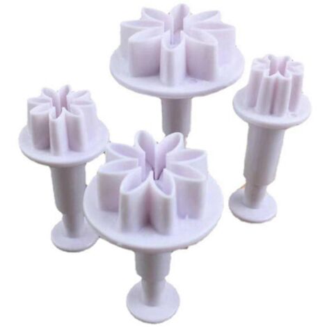 4 pièces Petits Emporte-Pièces Marguerite pour Pâtisserie Biscuits Moulage (1/4)