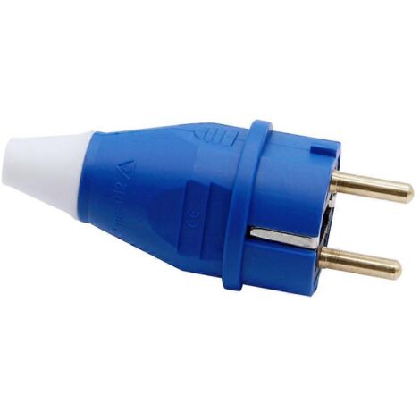 Connecteur Électronique 2 Broches IP54 Étanche Prise UE Mâle-Femelle Ré-accordable (1/4)