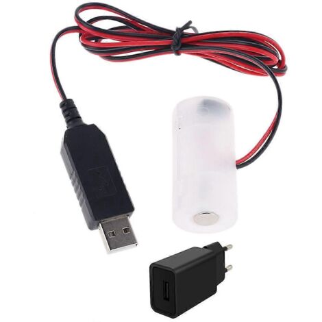 Adaptateur USB vers Pile C LR14 pour Bougies LED, Lampes de Poche, Jouets - 1.5V (1/4)
