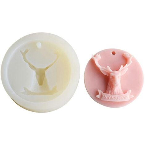 Moules en Silicone Tête de Cerf pour Savon, Bougie et Argile - DIY Artisanat (1/4)