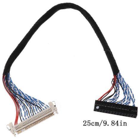 Câble LVDS FIX-30P 2 canaux 8 bits pour écrans 17-21 pouces, longueur 25cm ou 50cm, fil de connexion