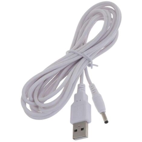 Câble d'alimentation USB Type A mâle vers connecteur femelle 3.5mm x 1.35mm - Longueur 3m (1/4)