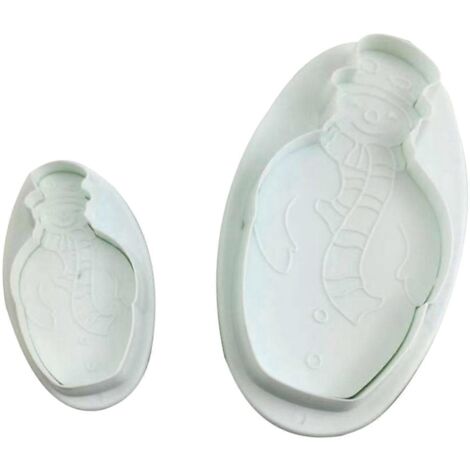 2 Pièces/Set Emporte-pièces à Bonhomme de Neige pour Décoration de Pâtisserie et de Sucre (1/4)
