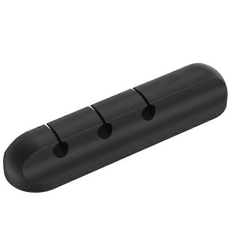 Attaches de Câble, Organisateur de Fils pour Câbles USB, Support de Câbles avec 3 Trous pour Bureau (1/4)