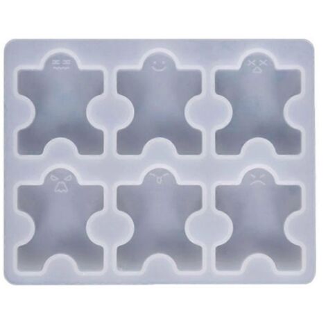 Moule en Silicone Bonhomme en Pain d'Épice pour Chocolat et Pâtisserie DIY (1/4)