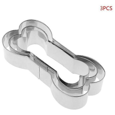 3 pièces Emporte-pièces en Acier Inoxydable pour Biscuits en Forme d'Os pour Chien (1/4)