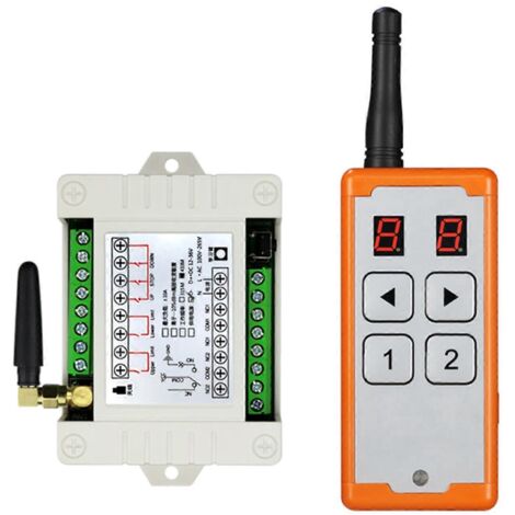 Télécommande RF 12V-48V 4 canaux, émetteur et récepteur relais 315/433 MHz (1/4)