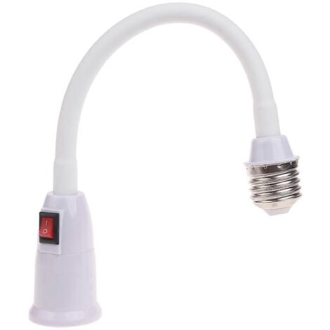 Adaptateur de Douille d'Ampoule Flexible avec Interrupteur - Prolongateur de 60 cm pour Ampoules (1/4)