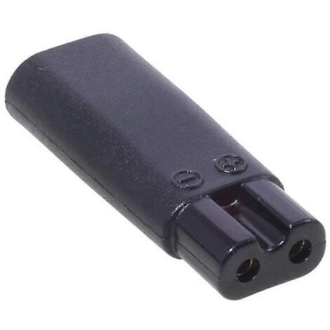 Adaptateur USB Type C Femelle vers Connecteur d'Alimentation 2 Broches Femelle pour Rasoir (1/4)