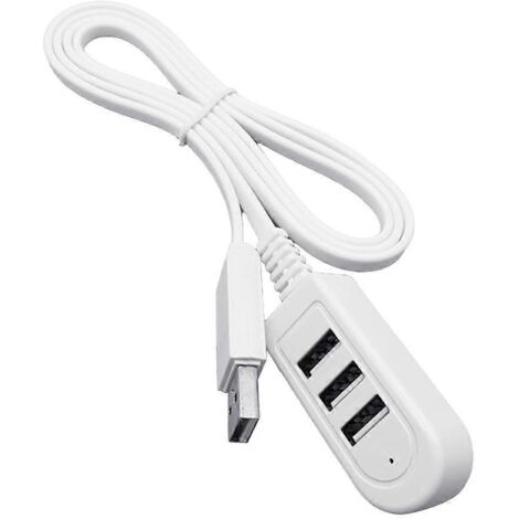 Concentrateur USB 3 Ports avec Câble d'Extension 1,2m - Partage et Transfert de Données