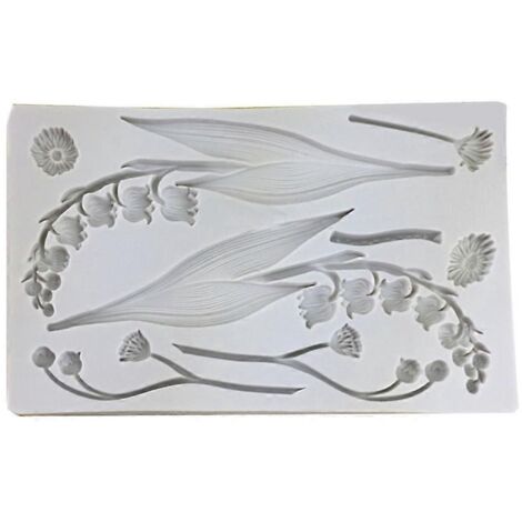 Moule à Pâtisserie en Forme de Branche d'Orchidée pour Décorations DIY Gâteaux et Desserts (1/4)